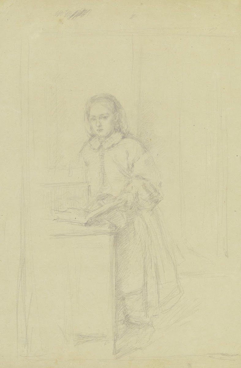 Reading girl ca 1865