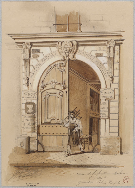 9 rue Molière ancienne rue de la Fontaine Molière quartier Palais royal 1er arro