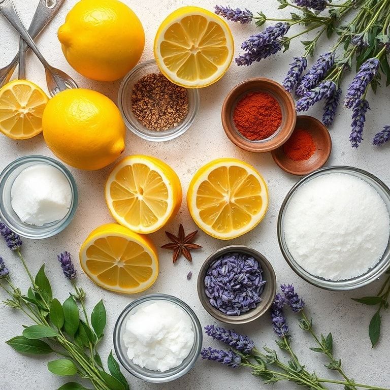 Ingredients for Creamy Lavender Lemonade That Refreshes and Delights – Easy Summer Refreshment