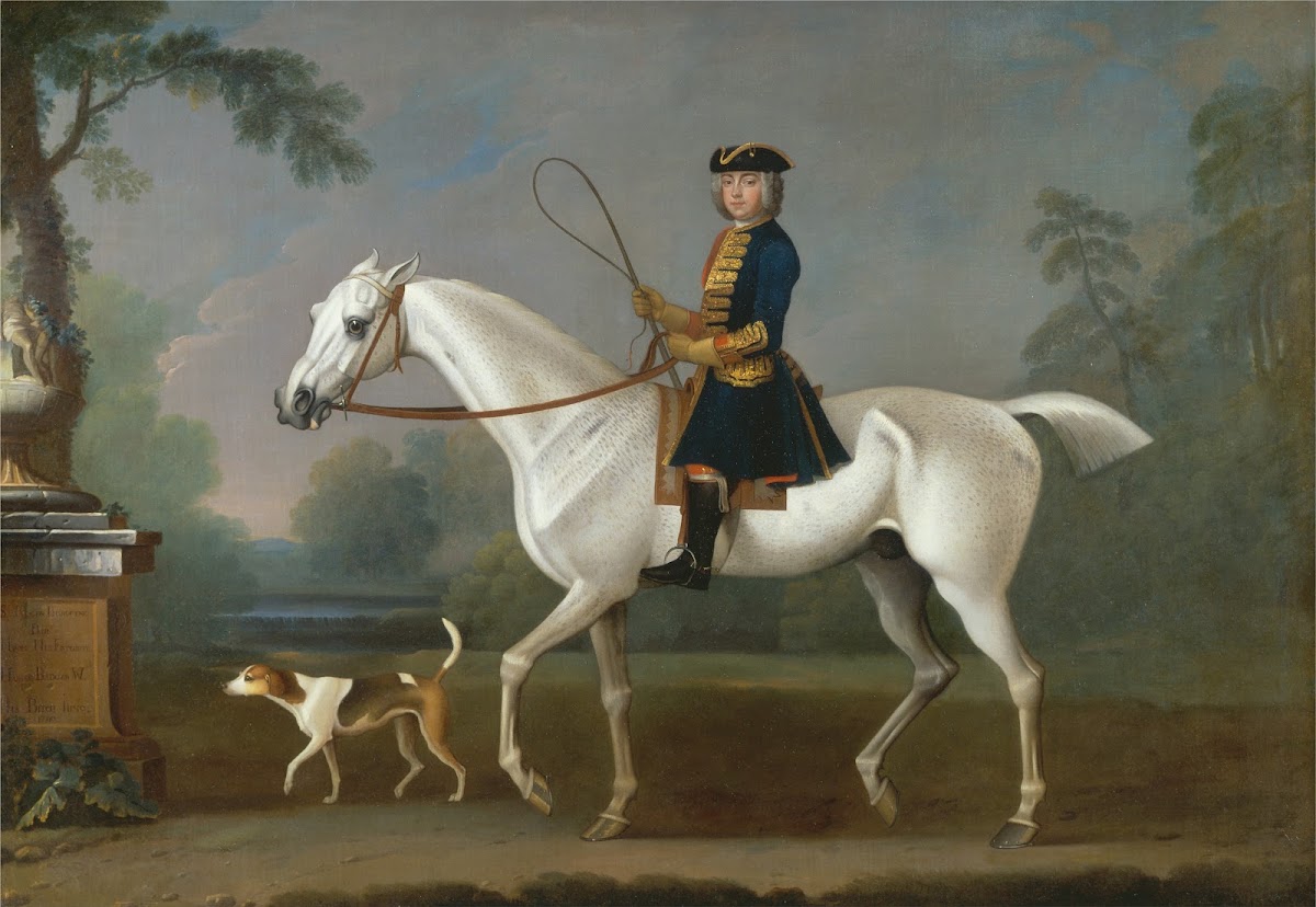 Sir Roger Burgoyne Riding Badger