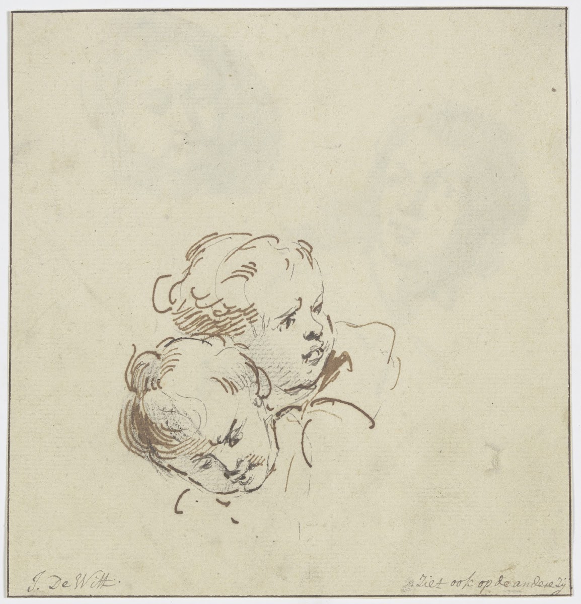 Two angel heads