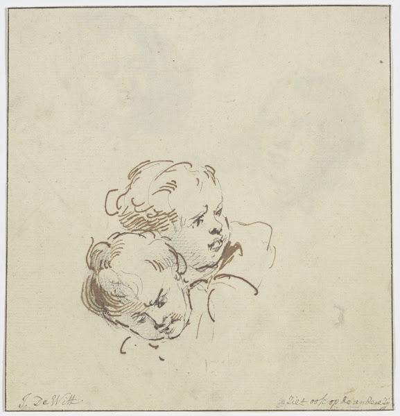 Two angel heads
