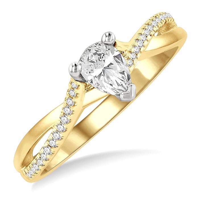 Pear Shape Diamond Engagement Ring