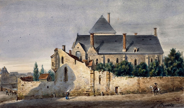 Les restes des bâtiments de lhôtel du Petit Bourbon 1810