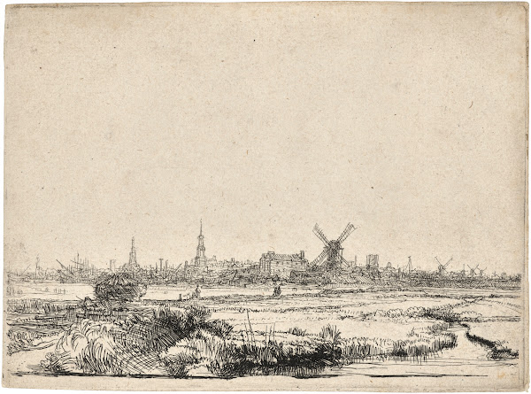 View of Amsterdam from the Kadijk circa 1641
