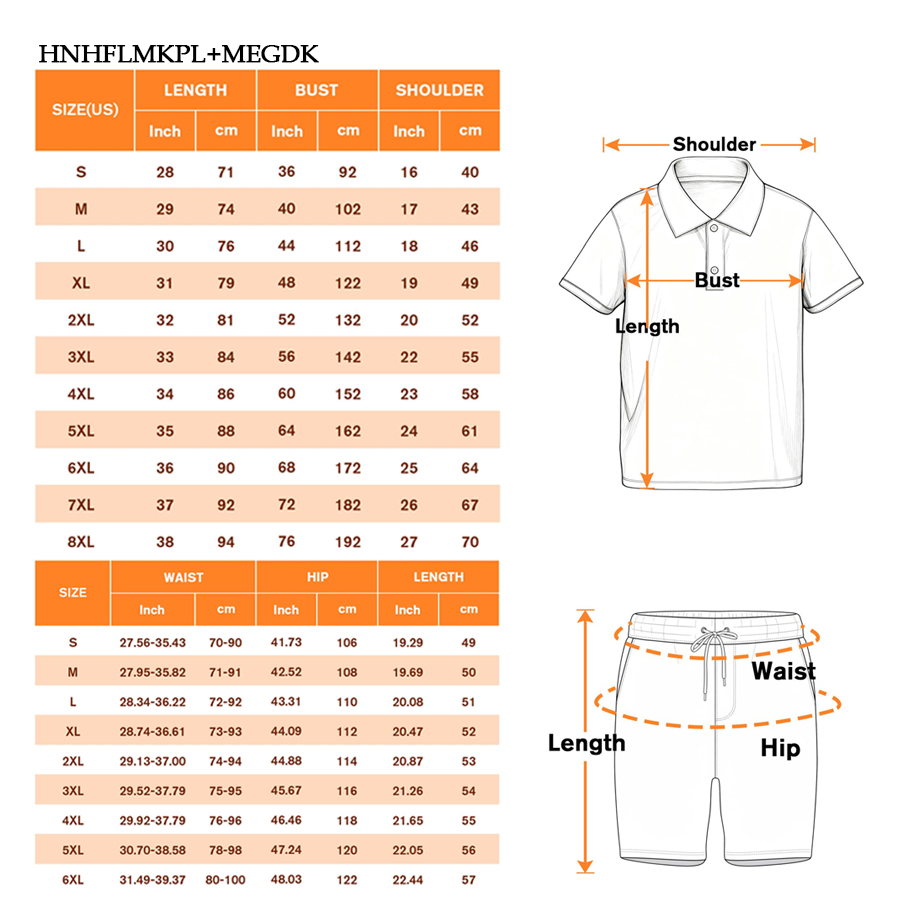 AOP HNH Button Up Polo Shirt & All Over Print Beach Shorts Set
