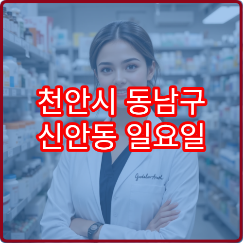 천안시 동남구 신안동 일요일 영업 중인 약국 위치 정보