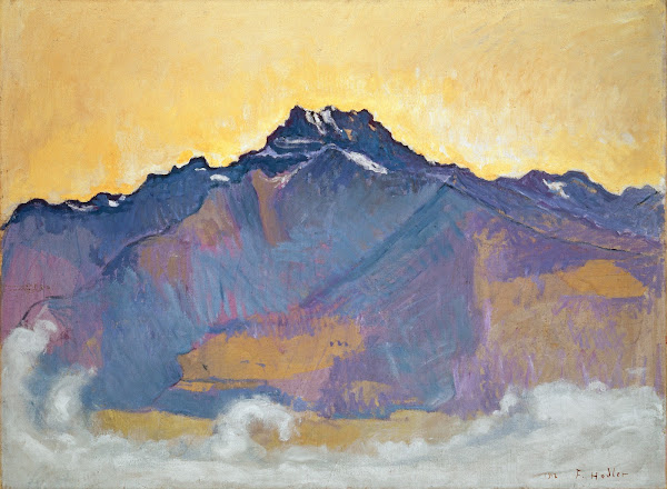 The Dents Du Midi Seen From Chesières 1912