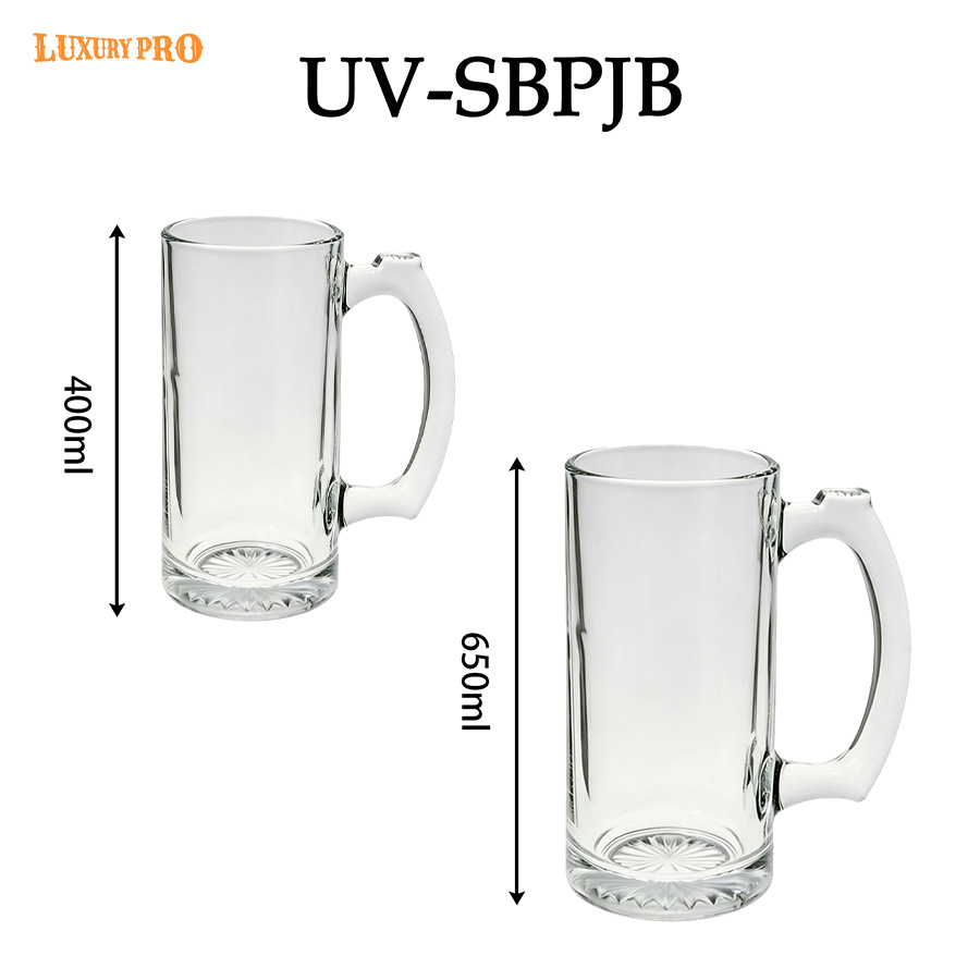 UV - treated Handle Beer Glass