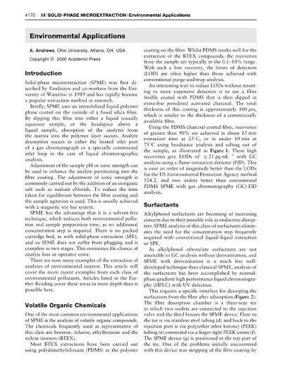 SOLID-PHASE MICROEXTRACTION-Environmental Applications