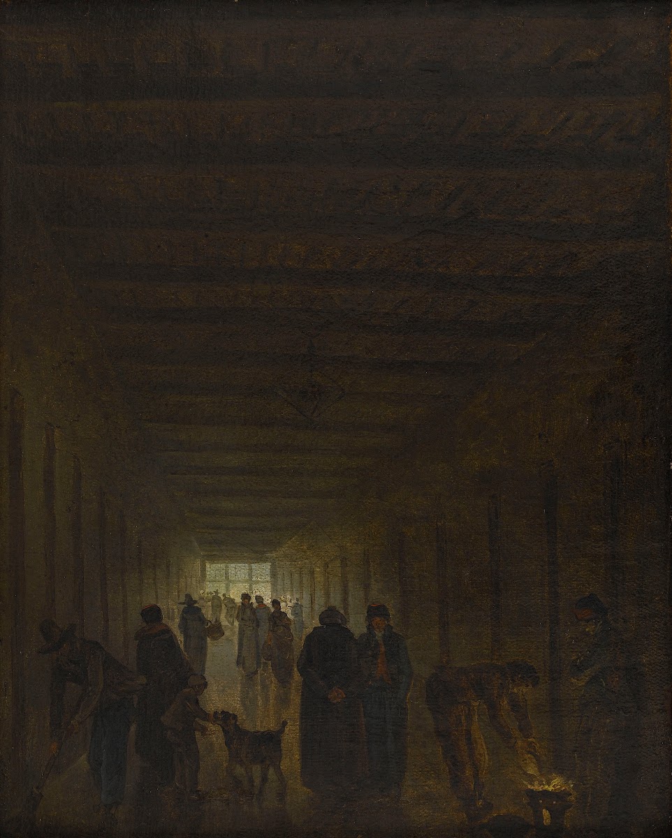 Corridor de la prison Saint Lazare 1794