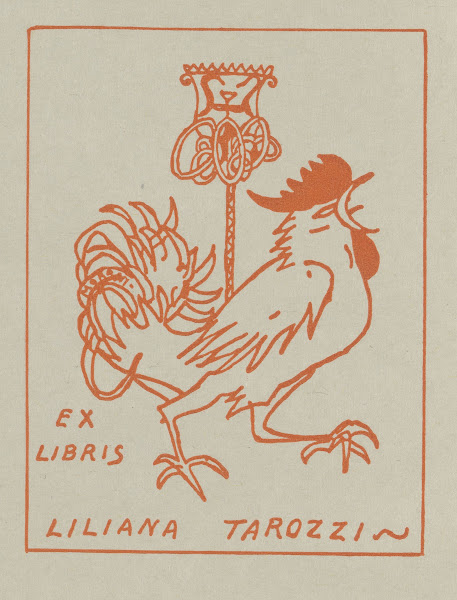 Ex libris van Liliana Tarozzi 1958