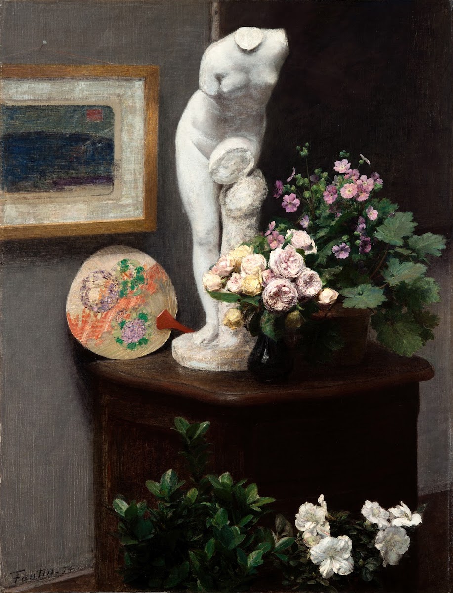 Still Life with Torso and Flowers 1874