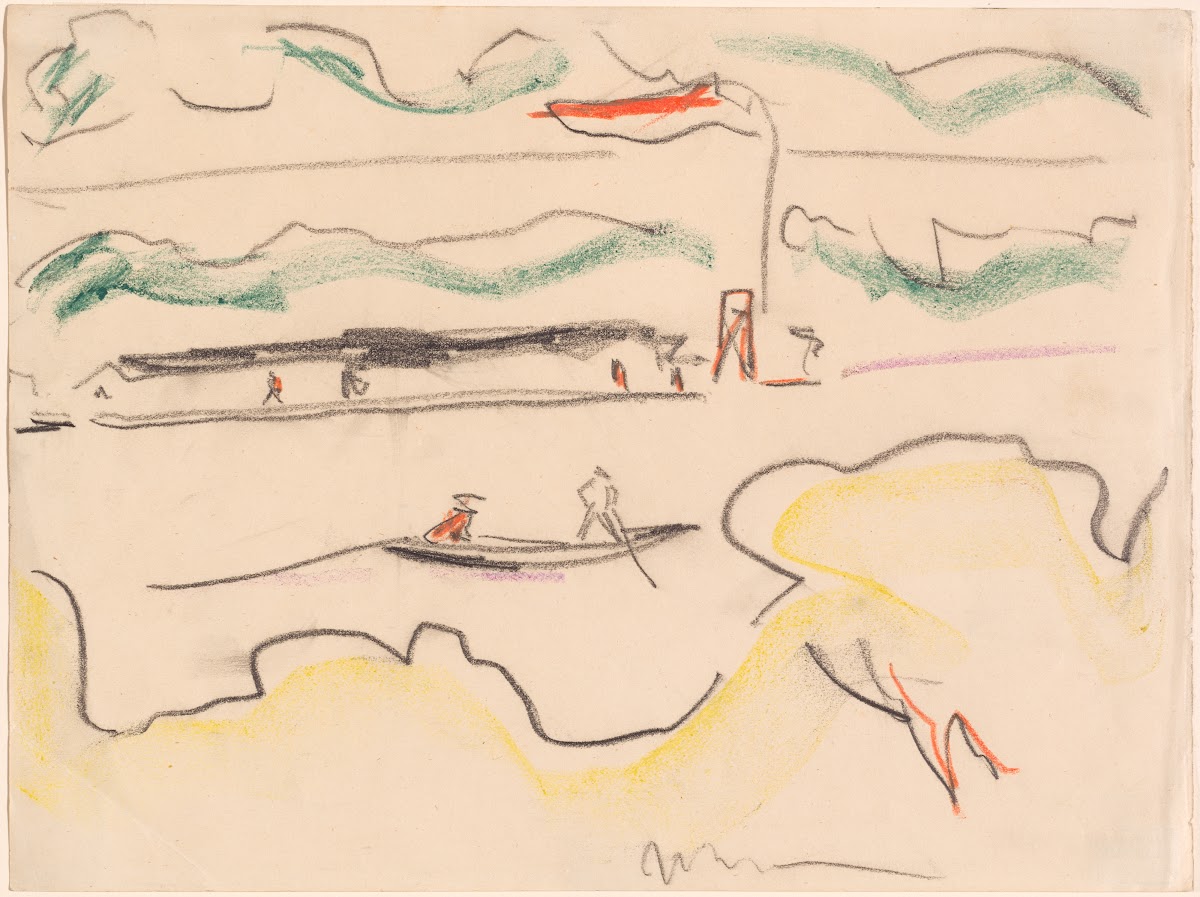 Elbe Landscape Near Dresden 1909