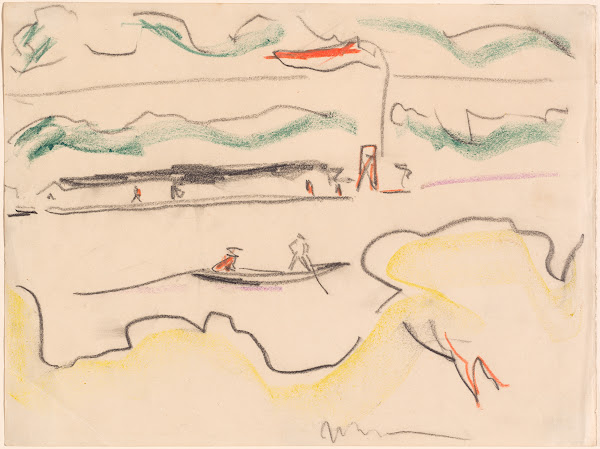 Elbe Landscape Near Dresden 1909