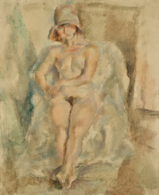 Modèle nu au chapeau 1927