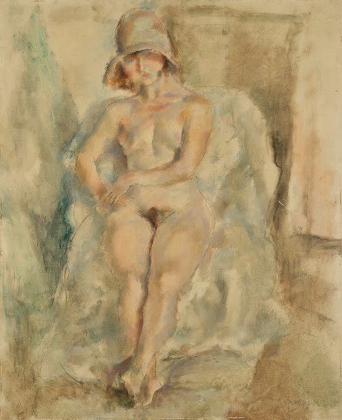 Modèle nu au chapeau 1927