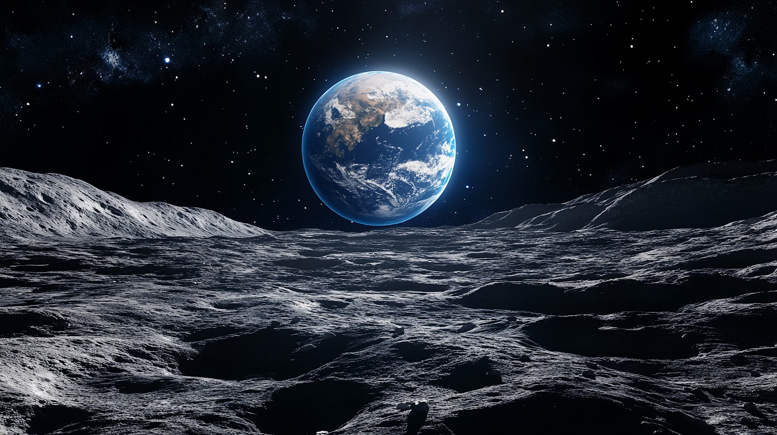 Earth From Moon Wallpaper