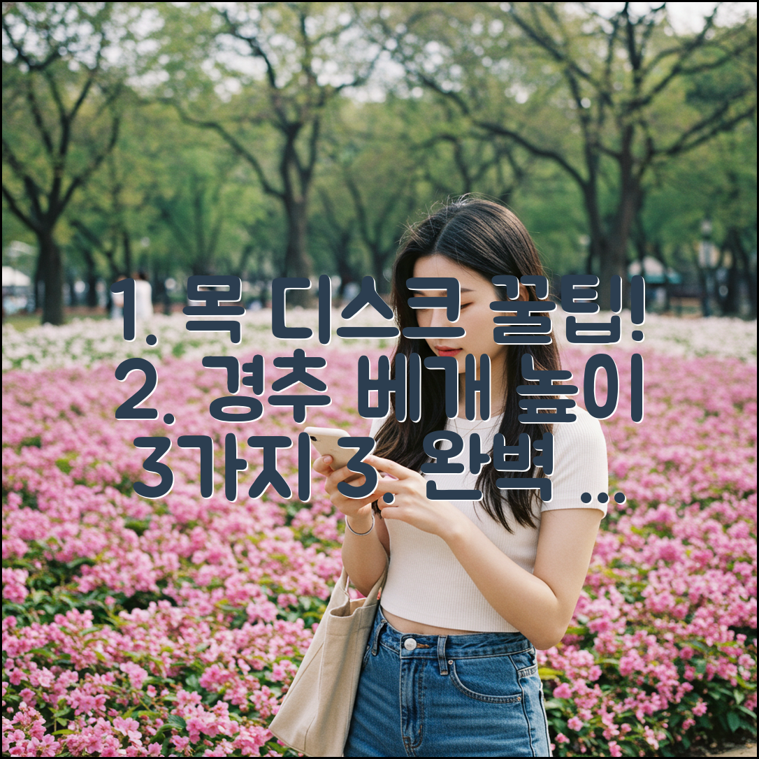 목 디스크 환자를 위한 경추 베개 높이 조절 3가지 꿀팁