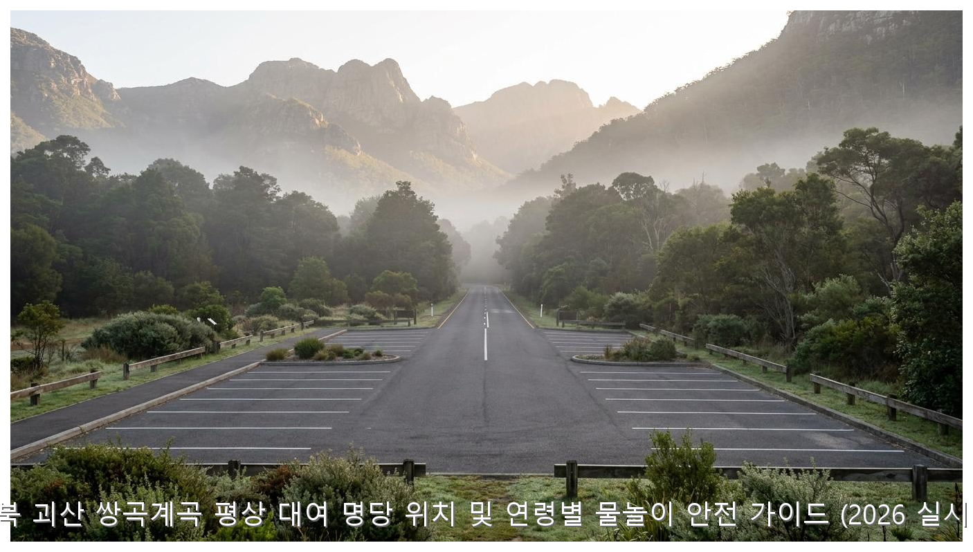 충북 괴산 쌍곡계곡 평상 대여 명당 위치 및 연령별 물놀이 안전 가이드 (2026 실시간) 핵심 안내 및 분석 인포그래픽 (5)