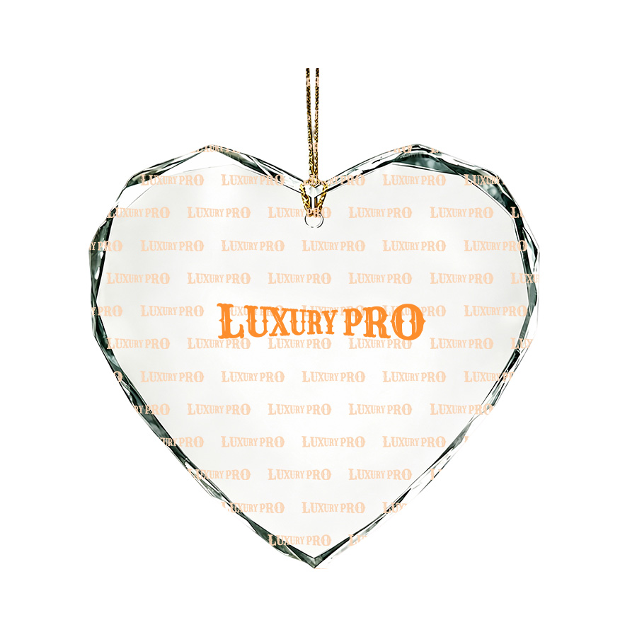 Heart-shaped Glass Ornament