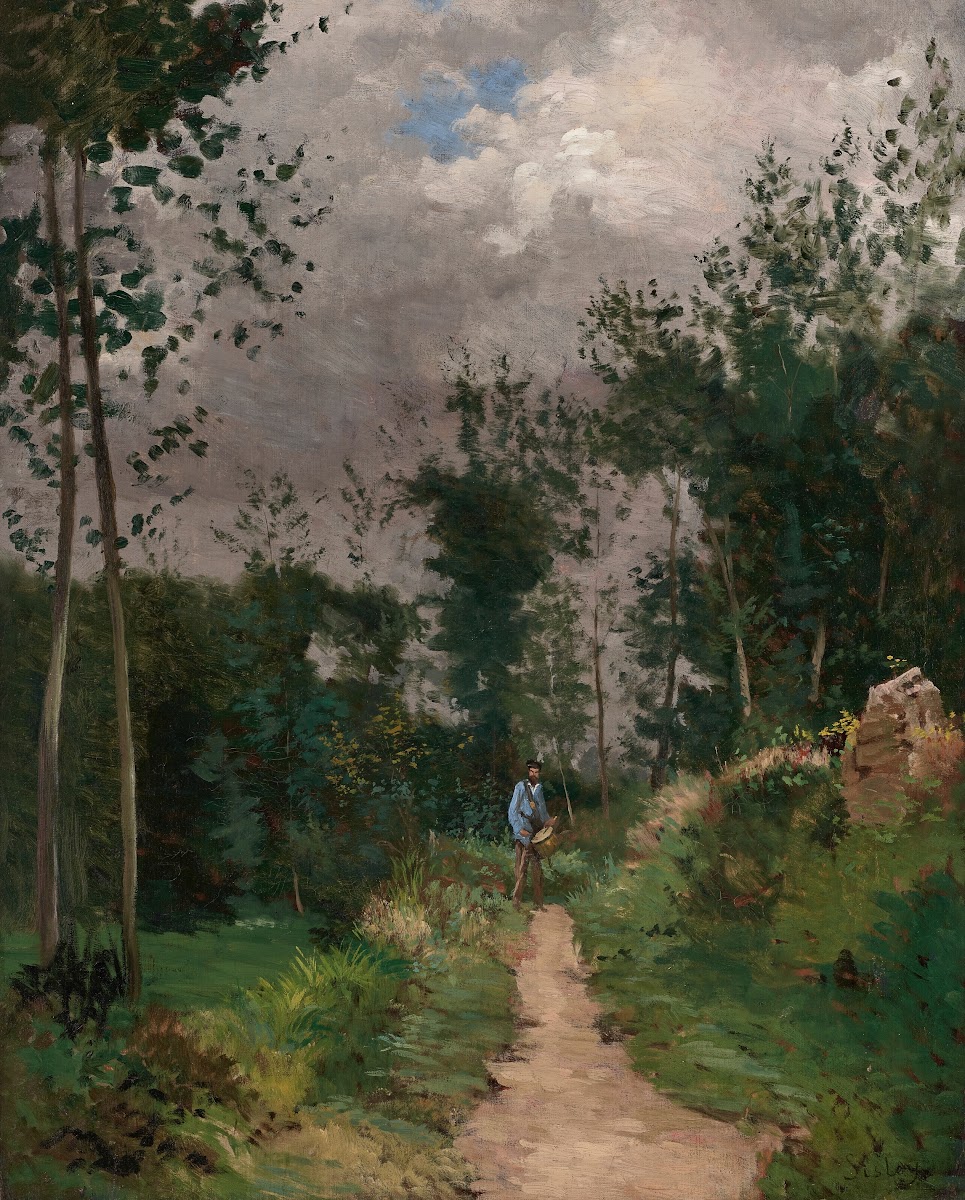 Garde champêtre dans la forêt de Fontainebleau circa 1870