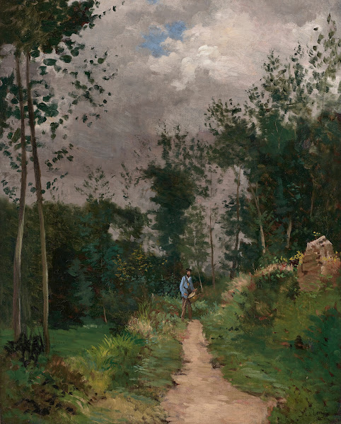 Garde champêtre dans la forêt de Fontainebleau circa 1870