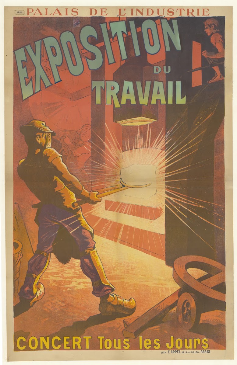 Palais de lIndustrie Exposition du travail Concert tous les jours 1895