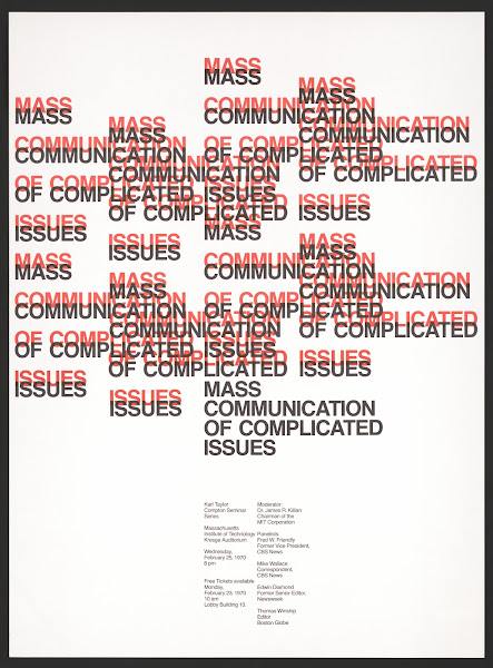 Mass communication of complicated issues Karl Taylor Compton seminar series 1970