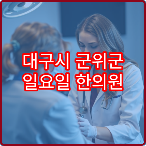 대구시 군위군 일요일 한의원 진료 가능한 병원 최신 리스트