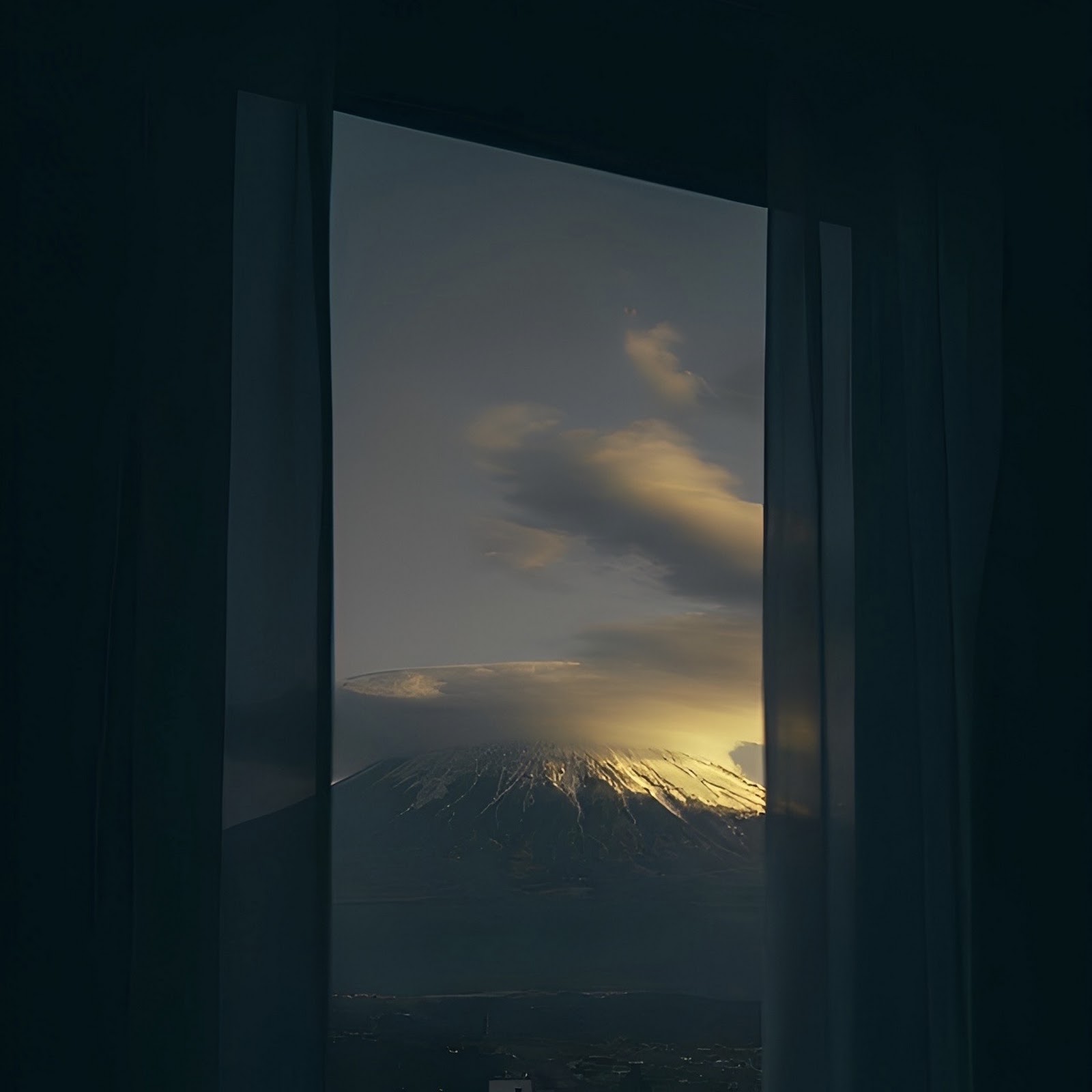 Download Mount Fuji View From Window Full HD iPhone