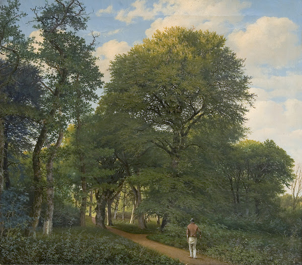 Et skovparti i Charlottenlund Aften 1818  1831