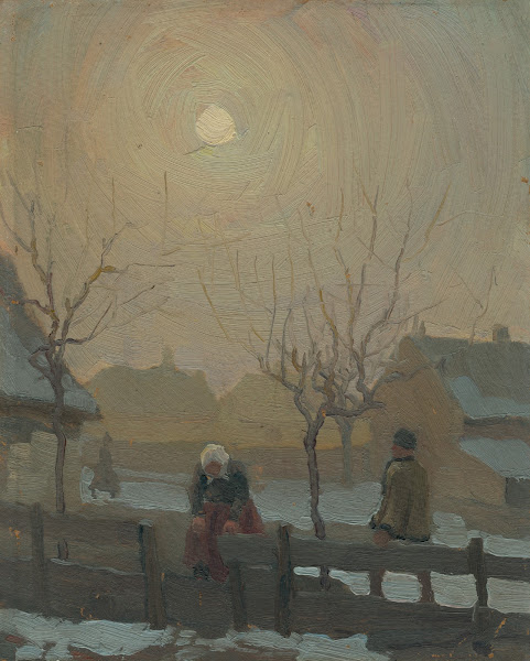 Zima na dedine 1923