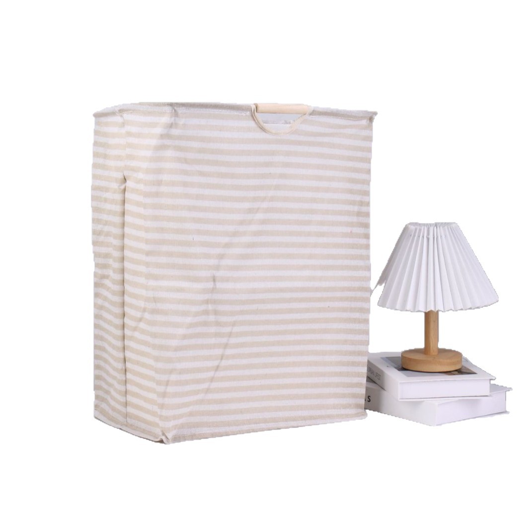 Cotton and linen laundry basket, foldable