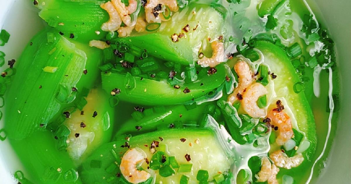 Canh mướp hương nấu tôm khô