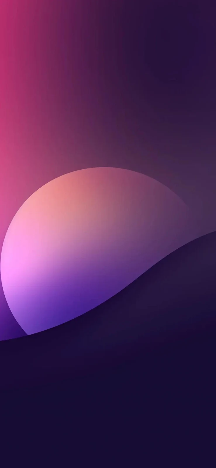 Abstract Purple Planet Wallpaper - Digital Art Full HD iPhone Wallpaper (1080x2337)