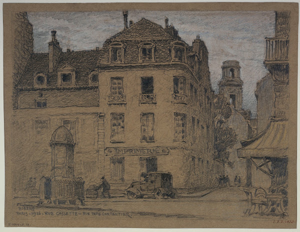 La rue Cassette et rue Pape Carpentier 1926