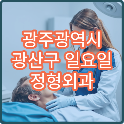 광주광역시 광산구 일요일 정형외과 주말 진료 병원