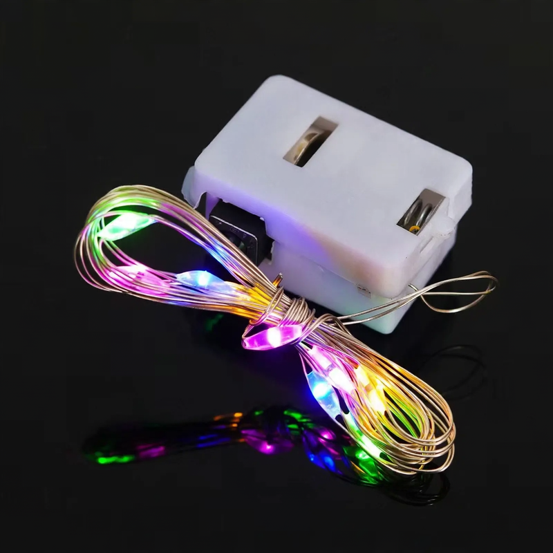 LED fairy lights with a small battery box