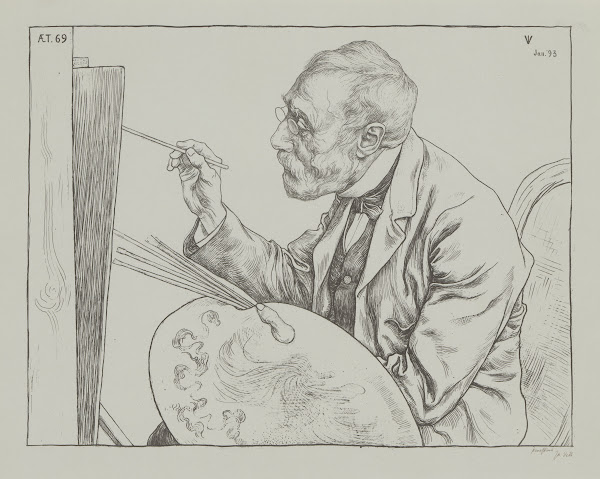 Portret van Jozef Israëls 1893