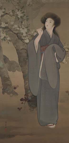 Woman under a CherryTree ca190715