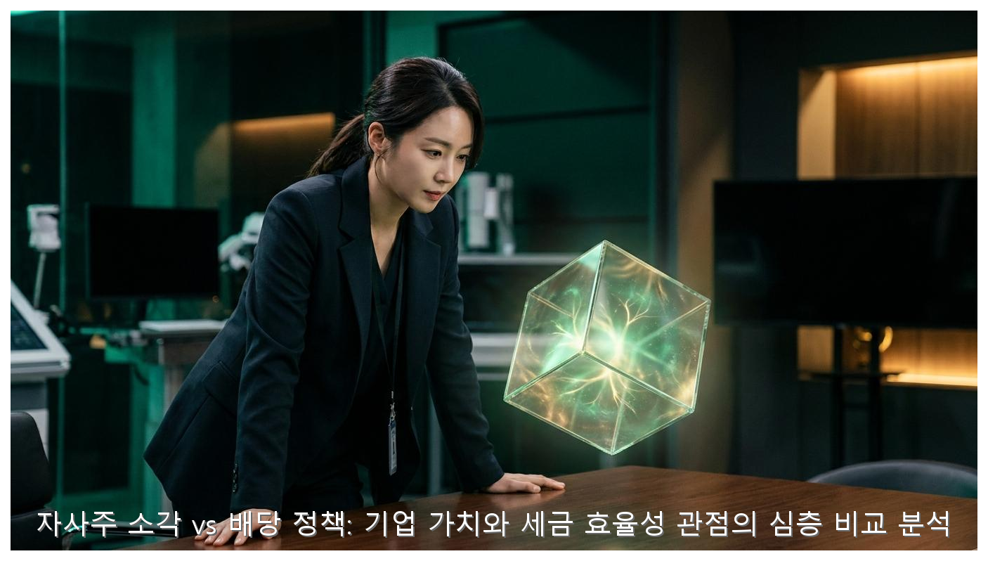 자사주 소각 vs 배당 정책: 기업 가치와 세금 효율성 관점의 심층 비교 분석 핵심 안내 및 분석 인포그래픽 (3)