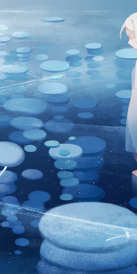 Fantasy Art, Anime Girl, Braids, Ethereal 4K Phone Wallpaper