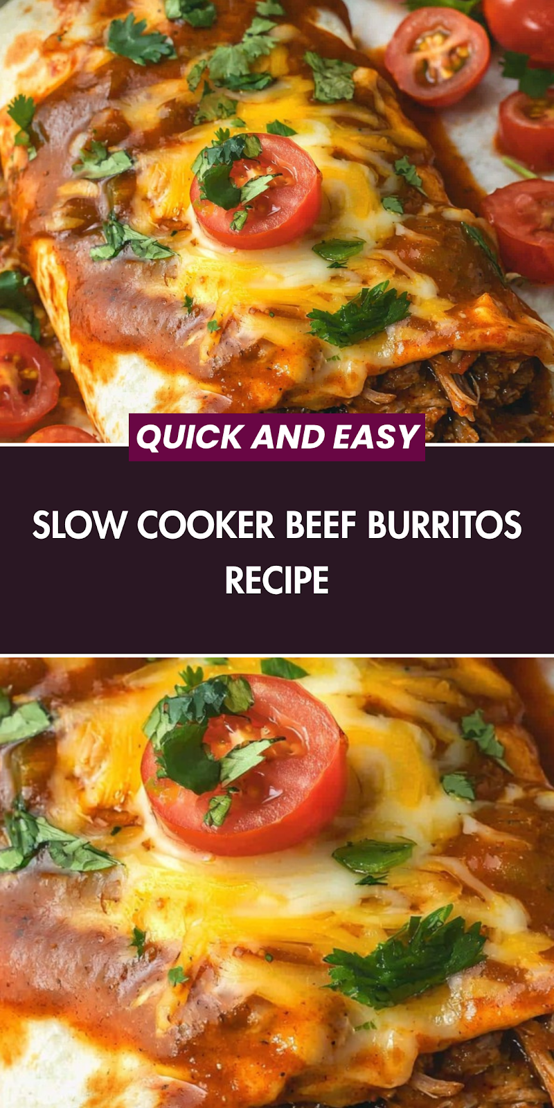 Slow Cooker Beef Burritos Recipe