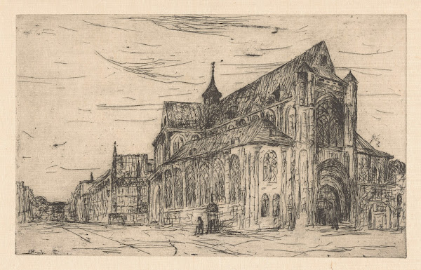 Gezicht op een kerk 1873 1931