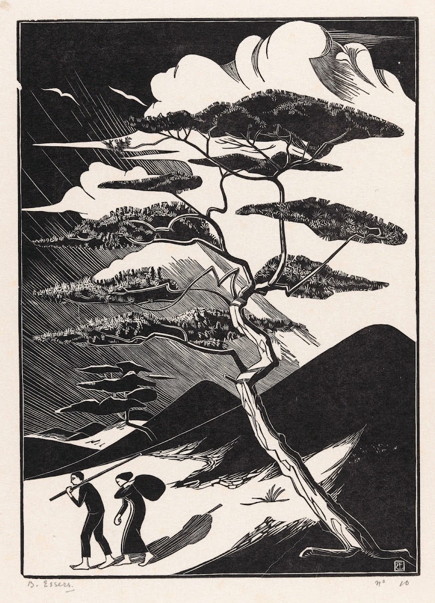 Duinpan met twee figuren 1925