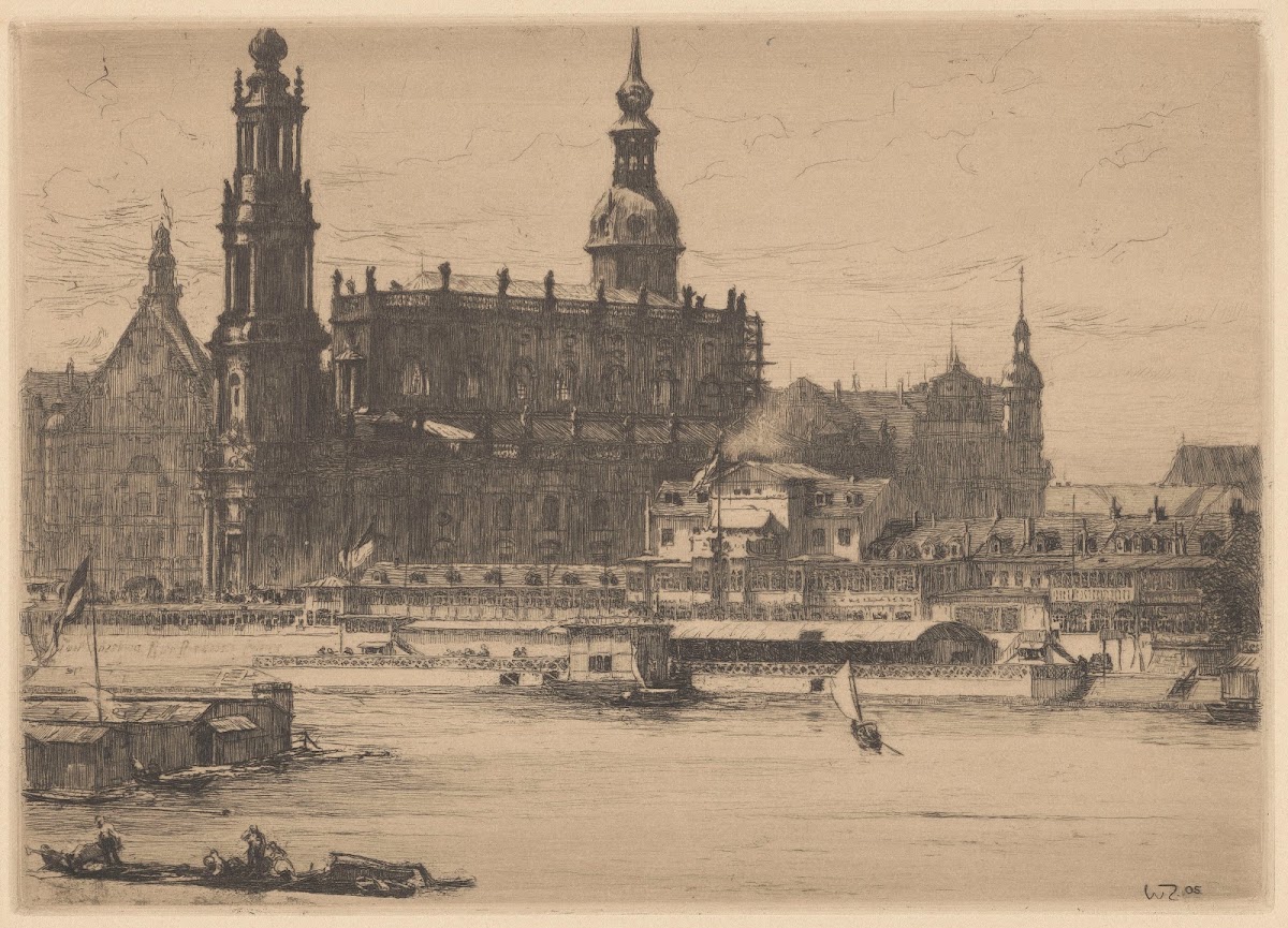 Helbigs und katholische Hofkirche 1905