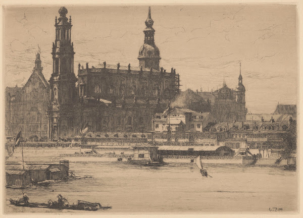Helbigs und katholische Hofkirche 1905