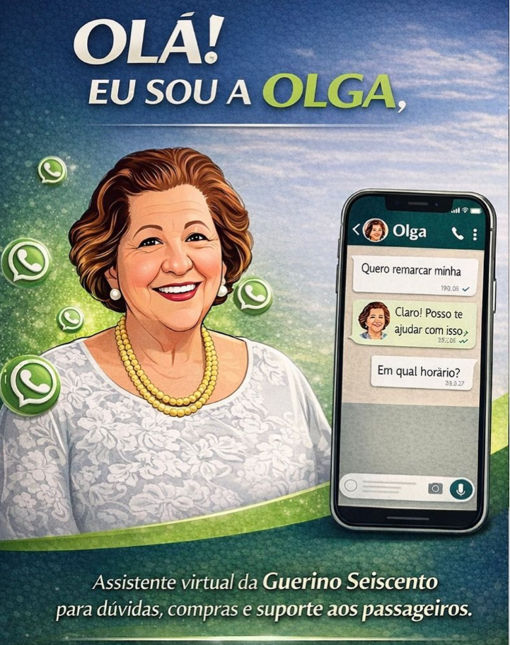 Olga, assistente virtual da Guerino Seiscento