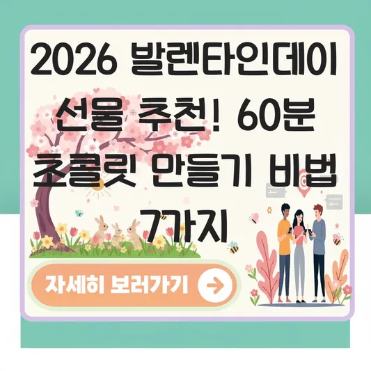 발렌타인데이 선물 추천 및 초콜릿 만드는 법 대표 이미지
